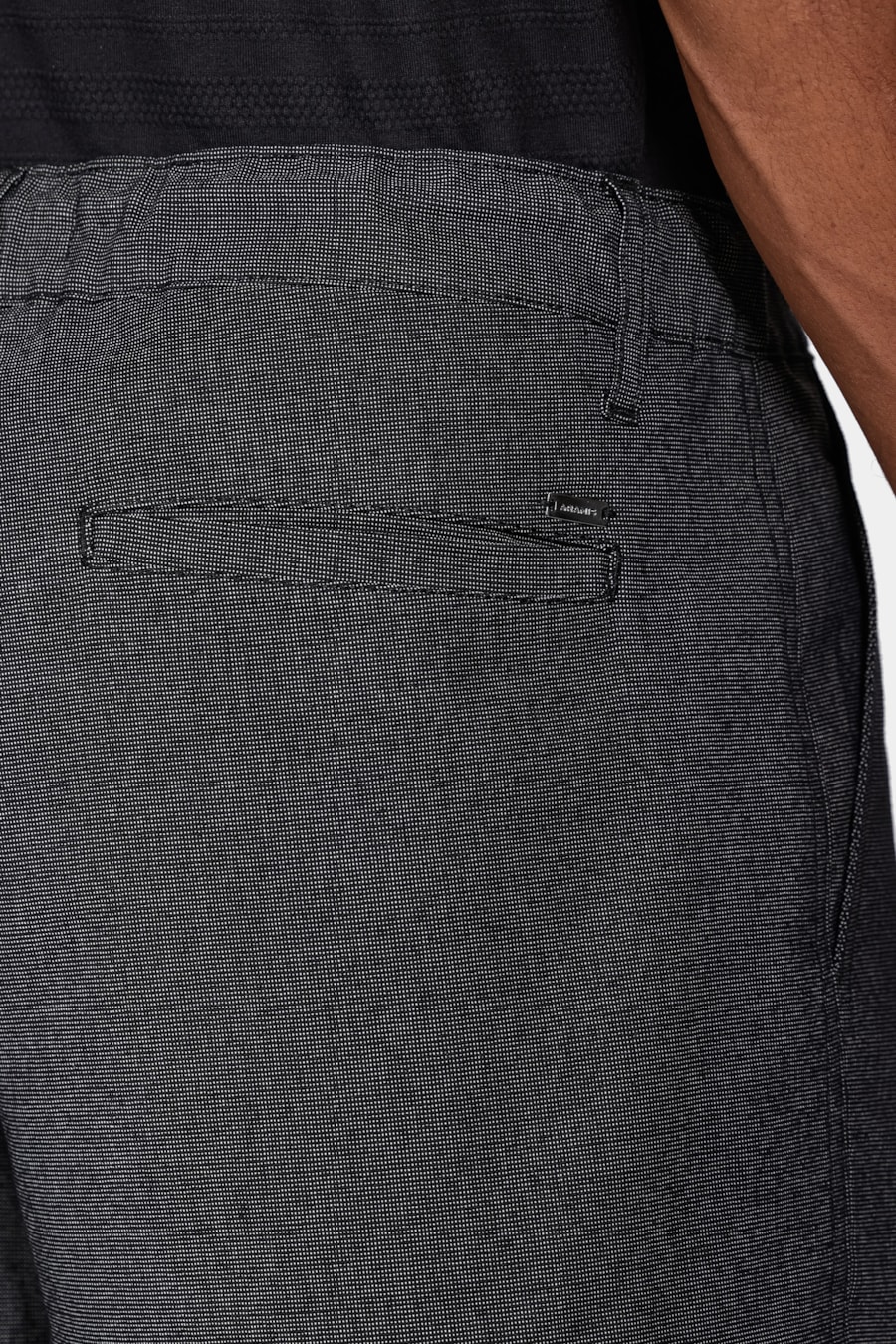 Bermuda Chino Cotton Sarja Preta — foto 4 de 6