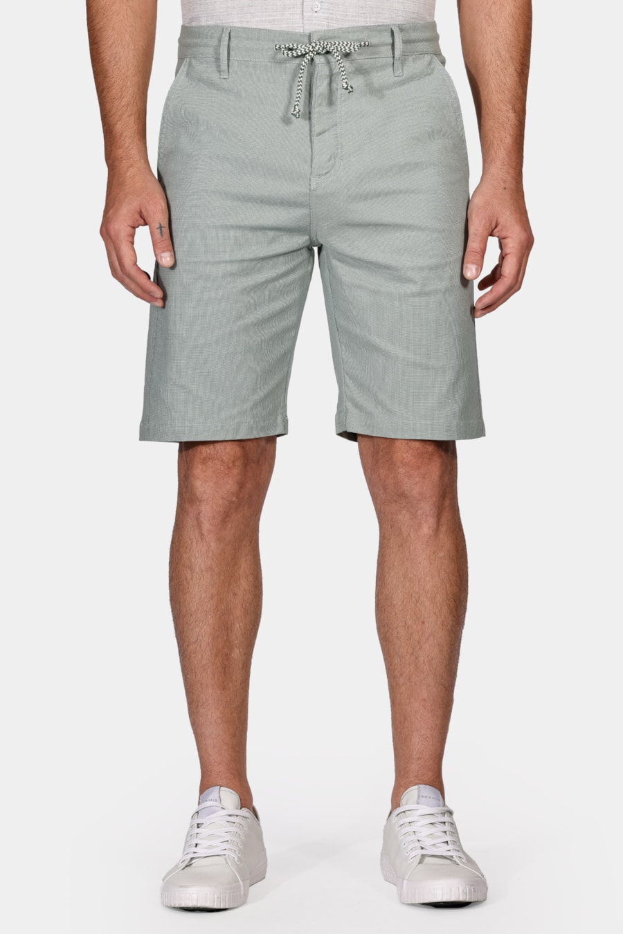 Bermuda Chino Cotton Sarja Verde — foto 1 de 5