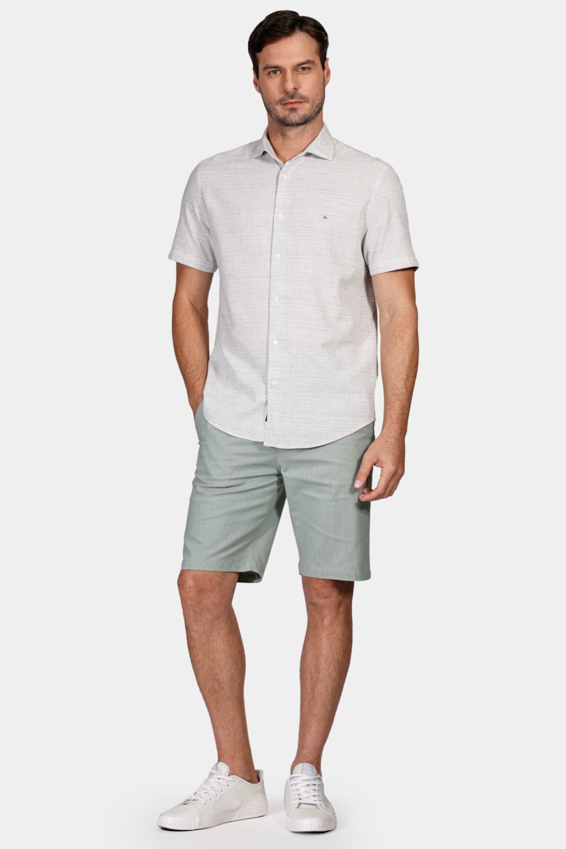 Bermuda Chino Cotton Sarja Verde