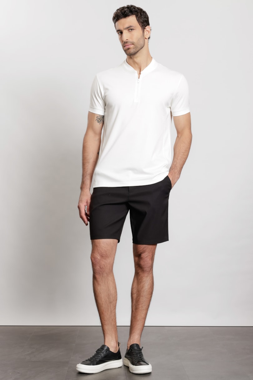 Bermuda Chino Elastic Preto