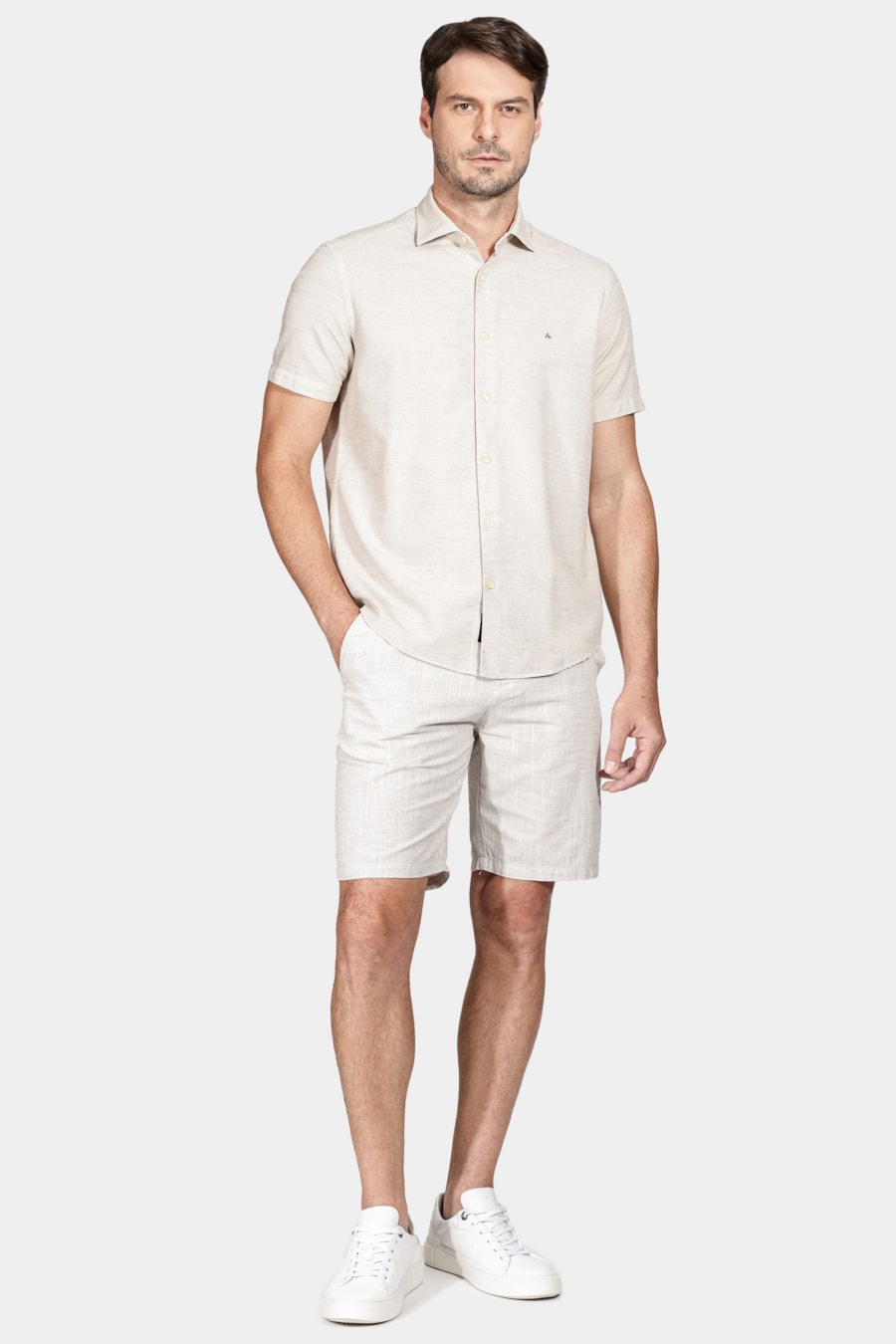 Bermuda Chino Flame Out (Pa) Off White — foto 2 de 6