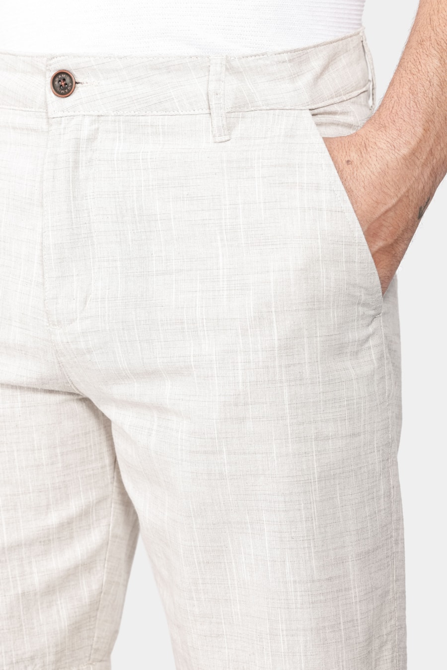 Bermuda Chino Flame Out (Pa) Off White — foto 3 de 6