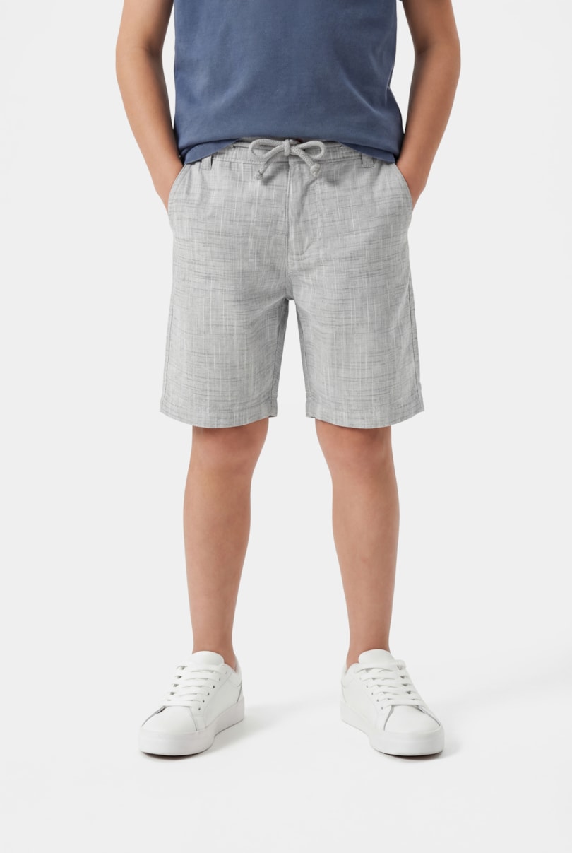 Bermuda Chino Infantil Algodão Flamê Marinho