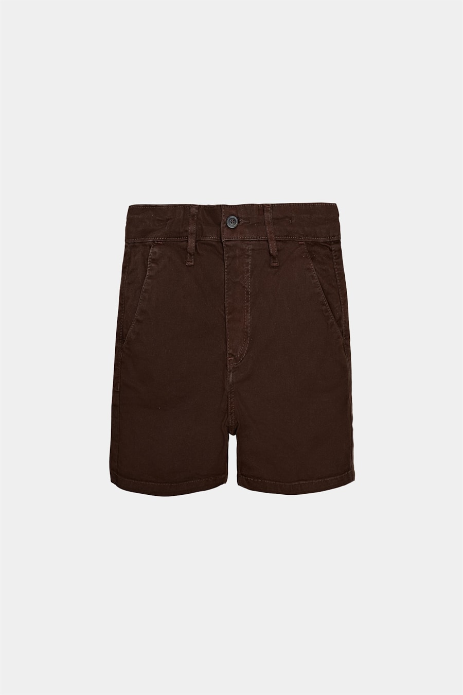 Bermuda Chino Infantil Bolso Reto Cacau — foto 3 de 4