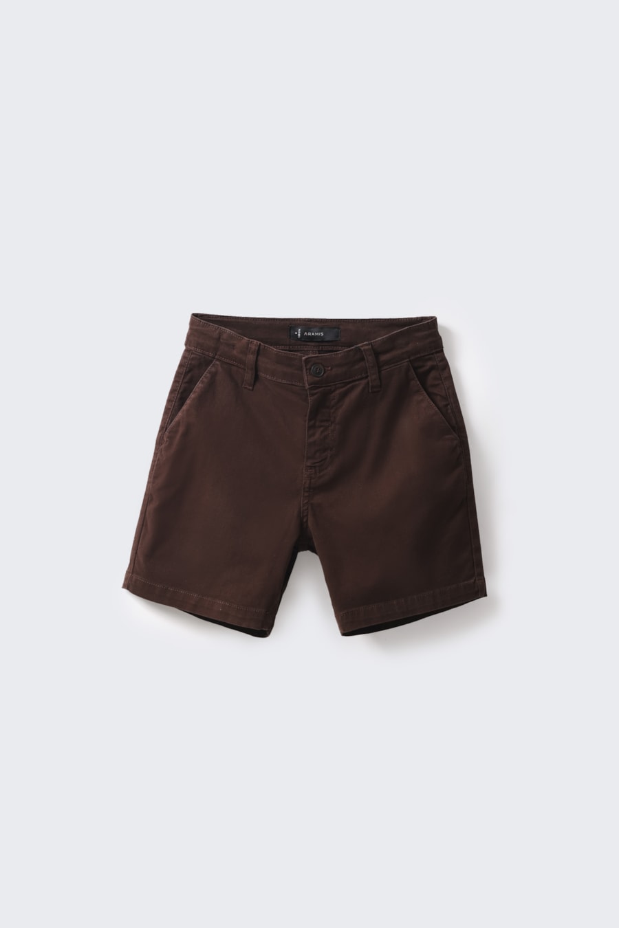 Bermuda Chino Infantil Bolso Reto Cafe — foto 1 de 5