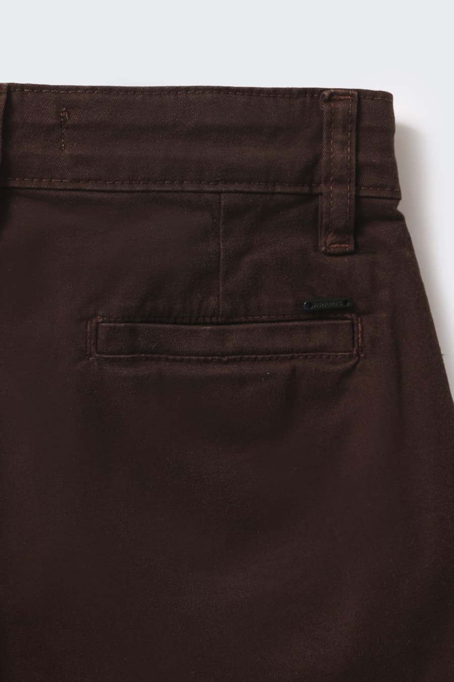 Bermuda Chino Infantil Bolso Reto Cafe — foto 4 de 5