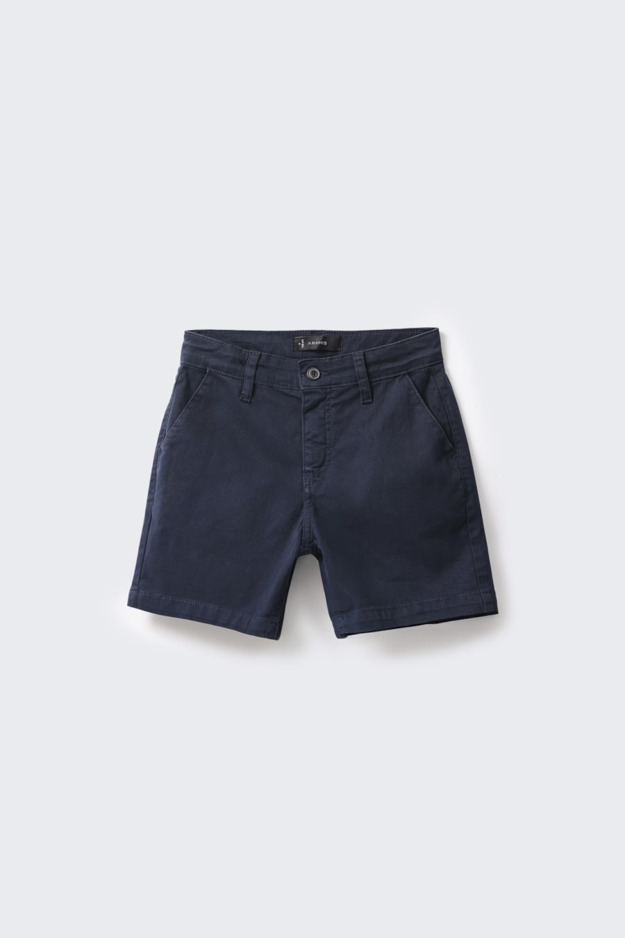 Bermuda Chino Infantil Bolso Reto Marinho — foto 3 de 7