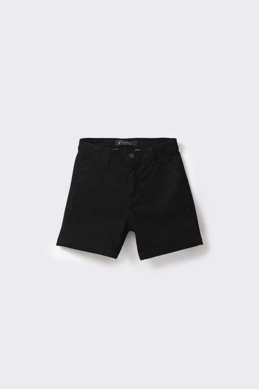 Bermuda Chino Infantil Bolso Reto Preto — foto 3 de 7
