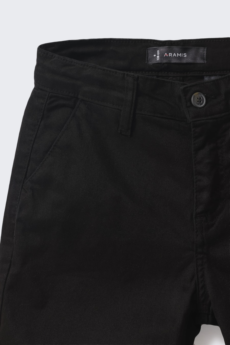 Bermuda Chino Infantil Bolso Reto Preto — foto 4 de 7