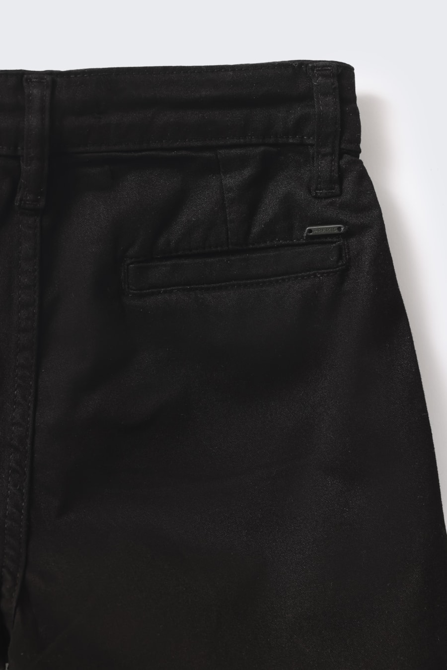 Bermuda Chino Infantil Bolso Reto Preto — foto 6 de 7