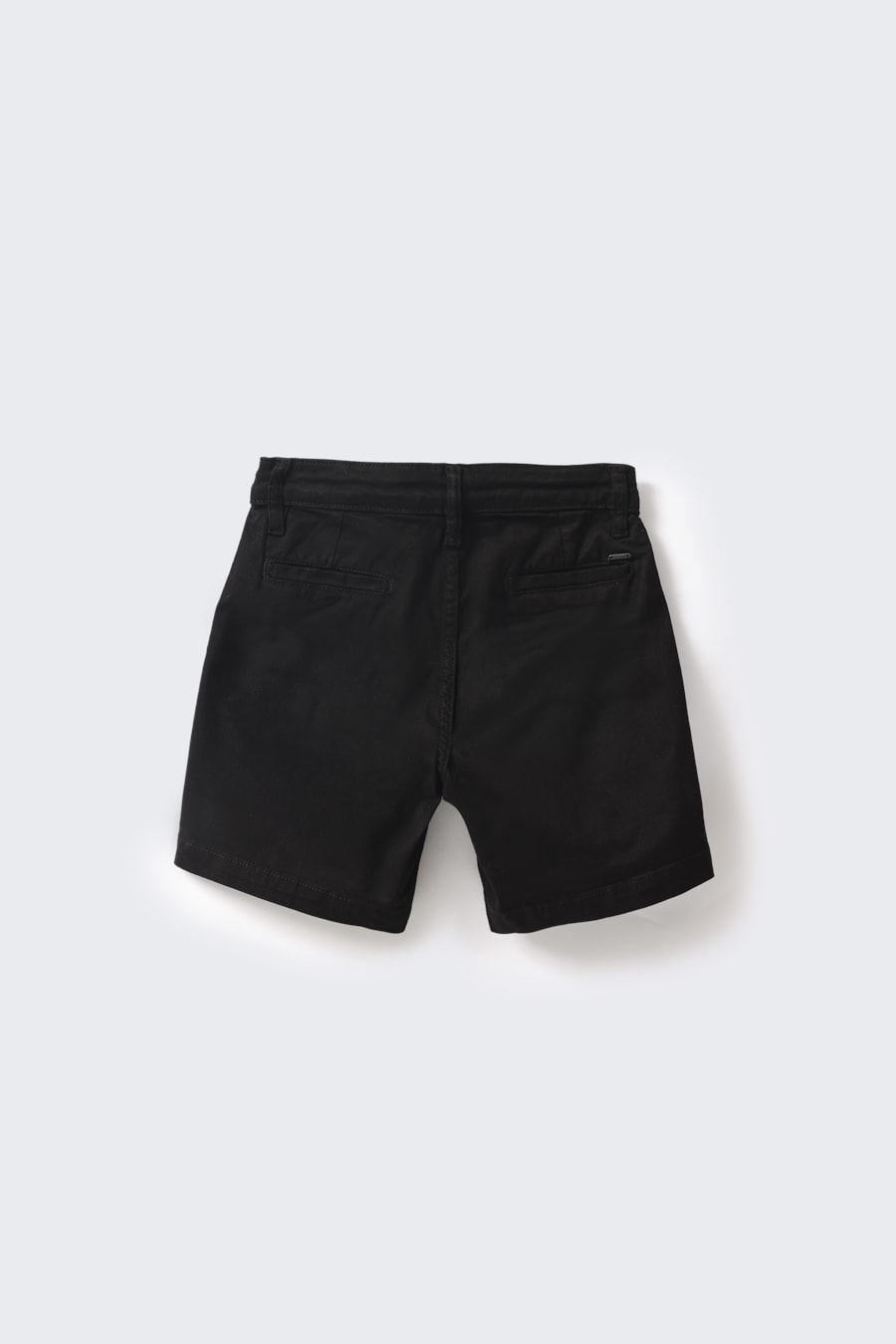 Bermuda Chino Infantil Bolso Reto Preto — foto 7 de 7