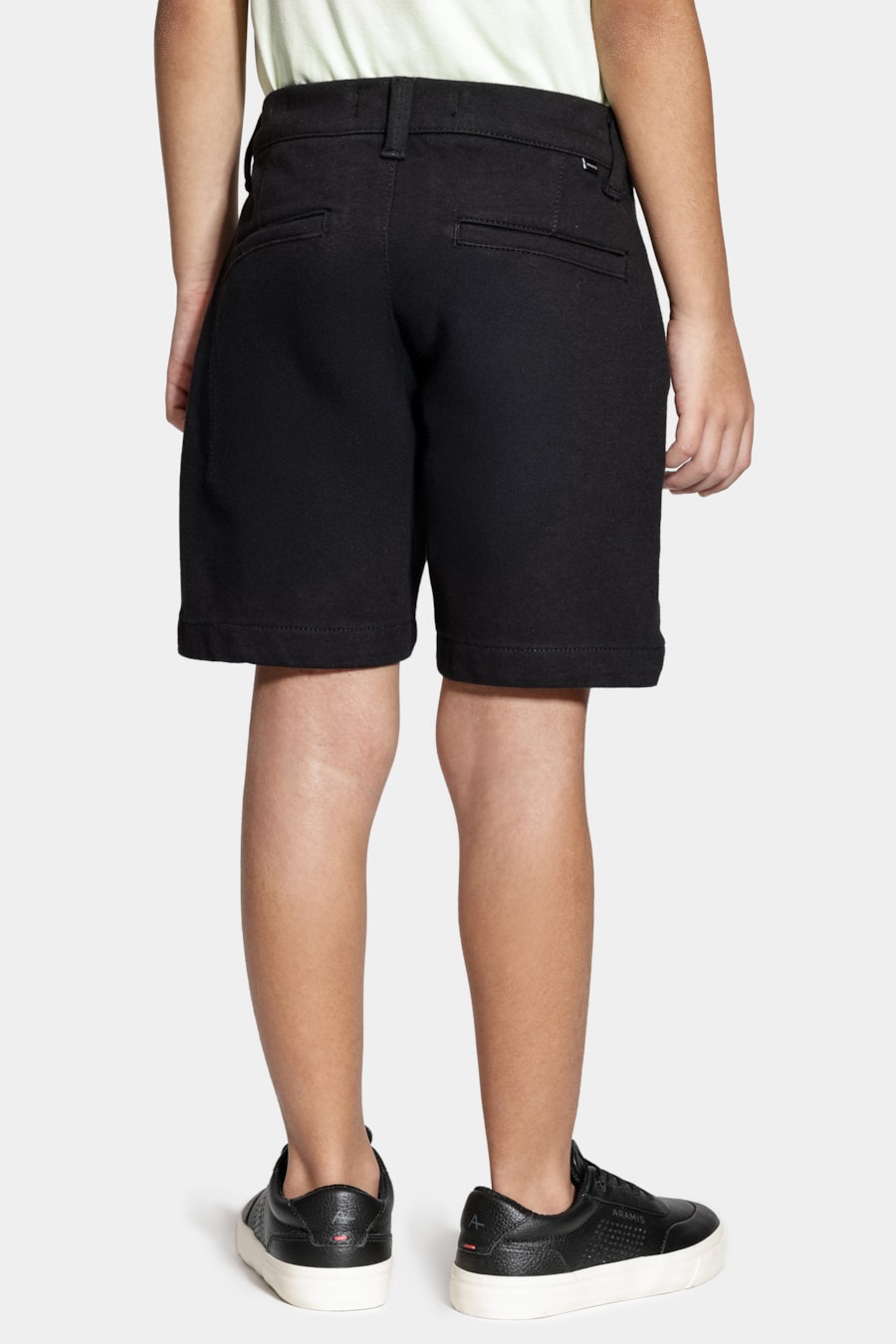 Bermuda Chino Infantil Color Confort Preto — foto 5 de 7