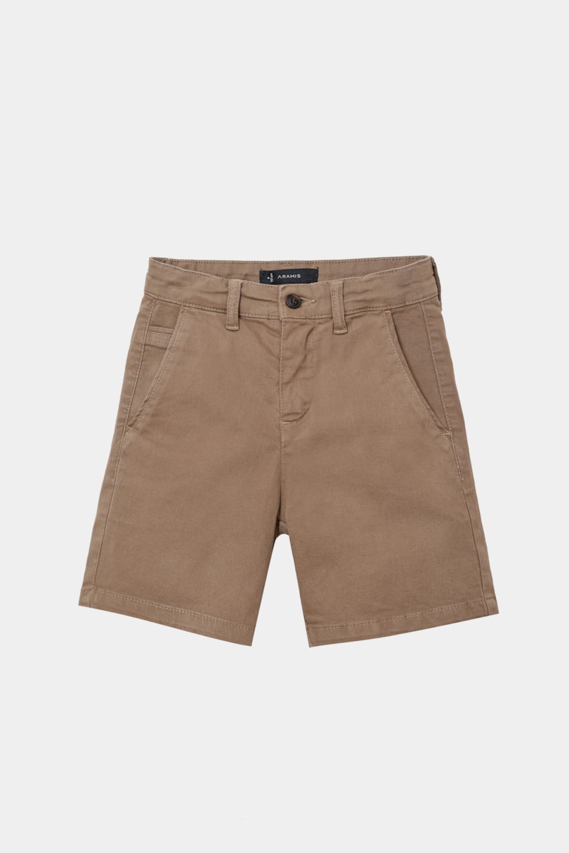 Bermuda Chino Infantil Color Sarjada Charuto