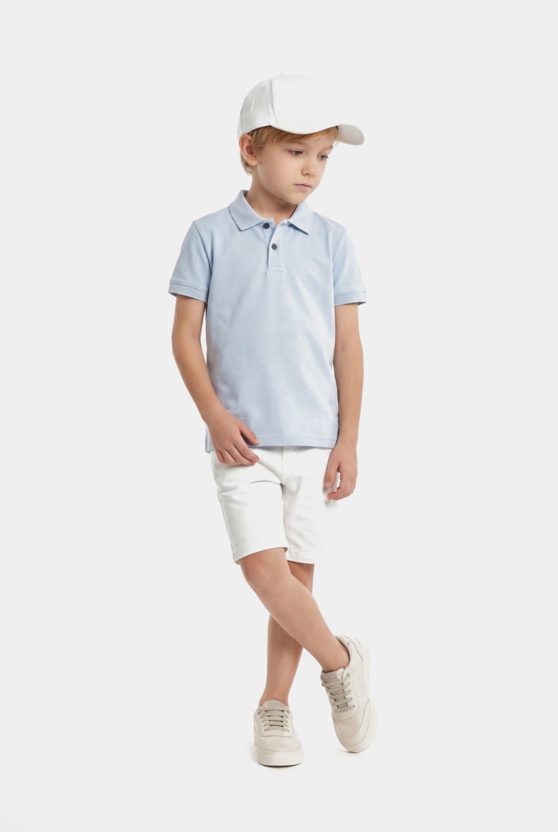 Bermuda Chino Infantil Color Sarjada Off White