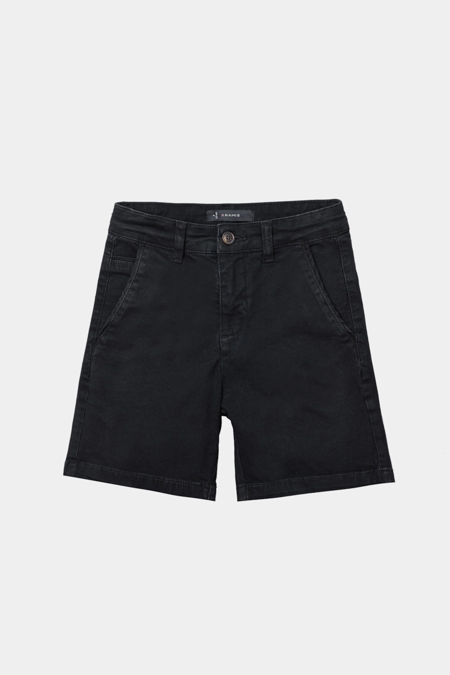 Bermuda Chino Infantil Color Sarjada Preto - Não Ativar Mostruário — foto 3 de 4