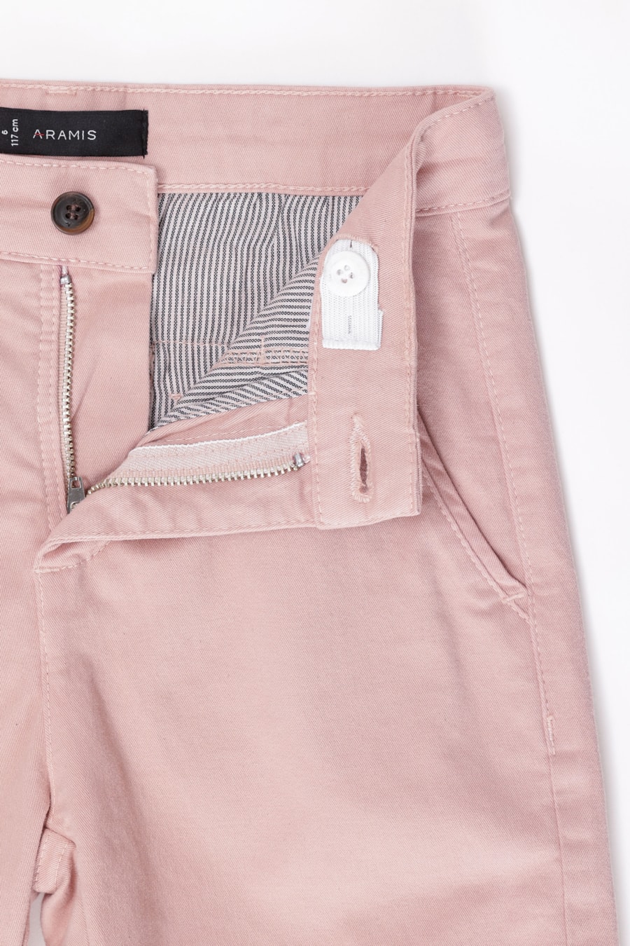 Bermuda Chino Infantil Color Sarjada Rosa Seco — foto 2 de 2