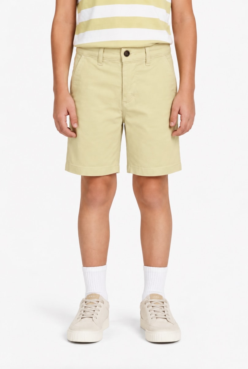 Bermuda Chino Infantil Color Sarjada Vanilla