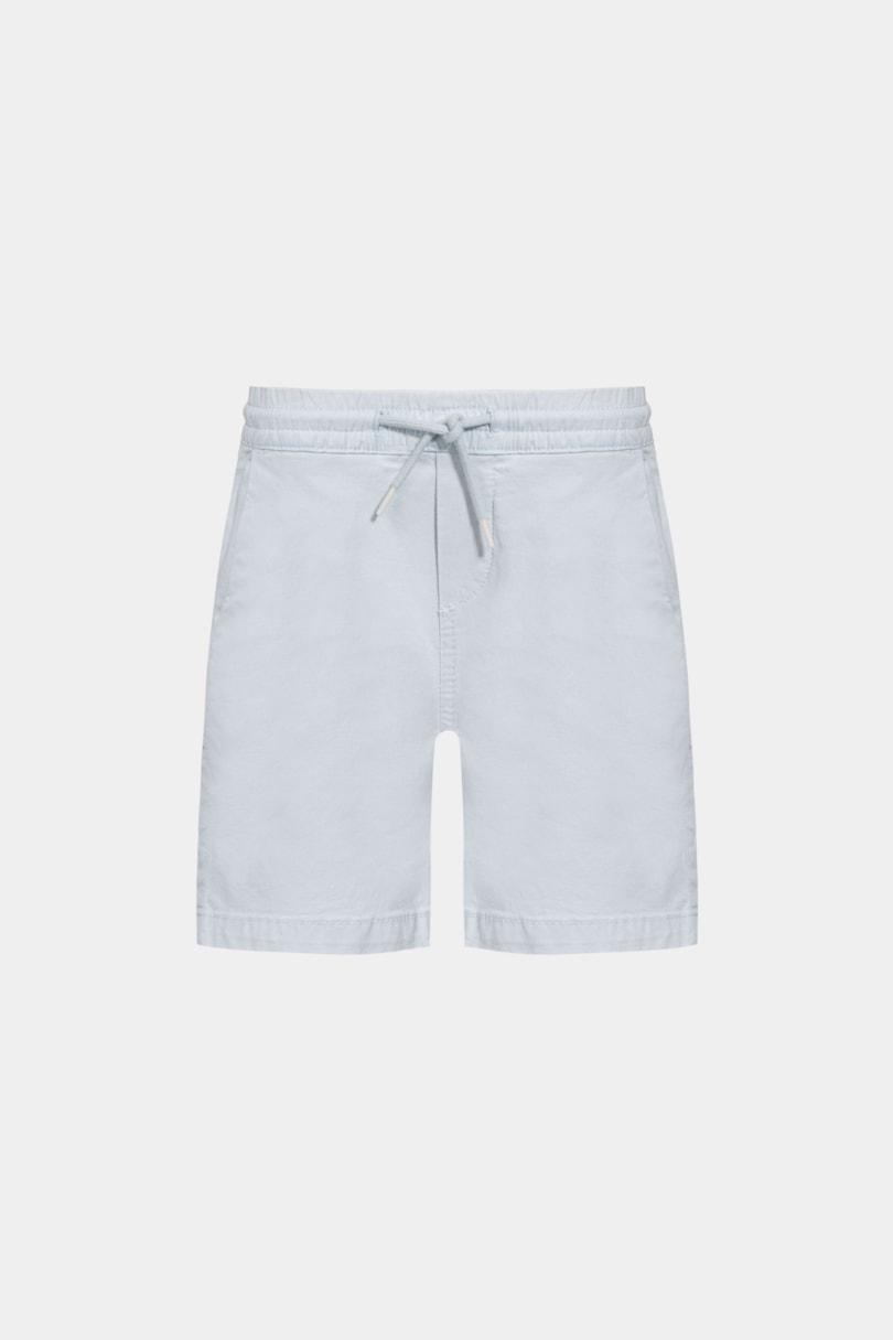Bermuda Chino Infantil Com Elástico Azul Claro 117