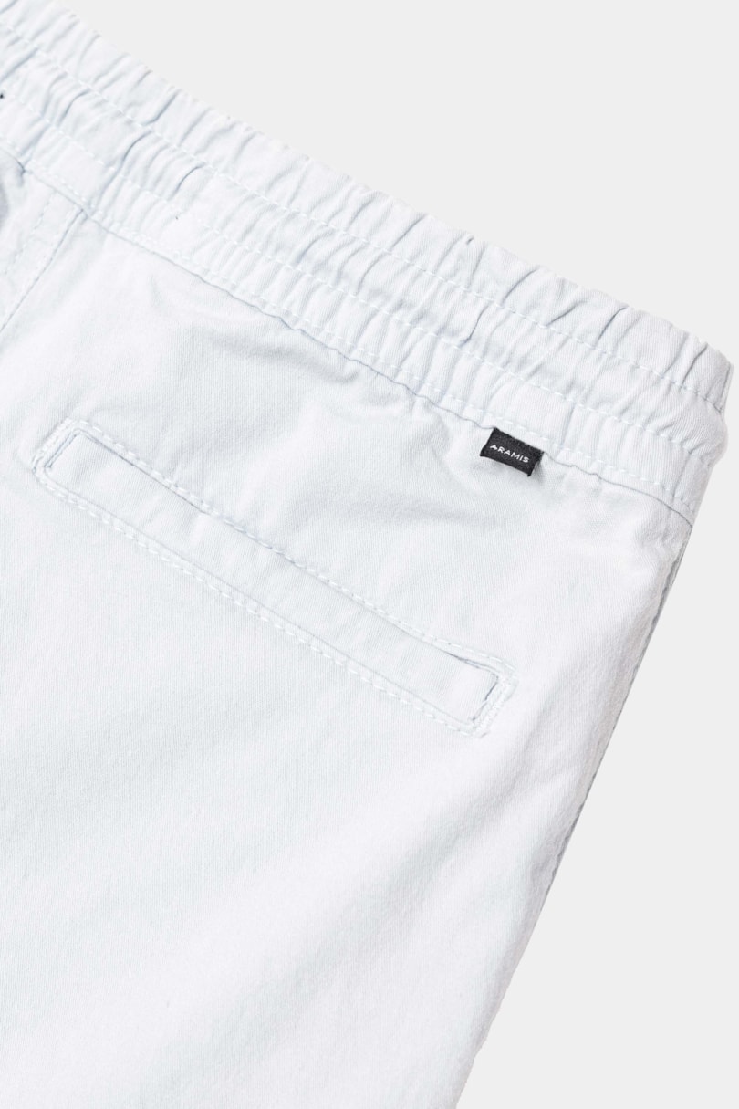 Bermuda Chino Infantil Com Elástico Azul Claro 117