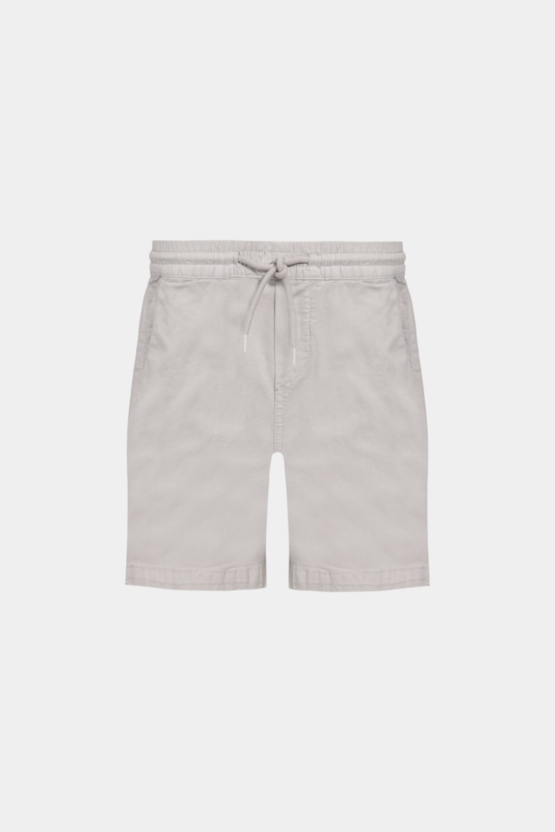 Bermuda Chino Infantil Com Elástico Marfim 117