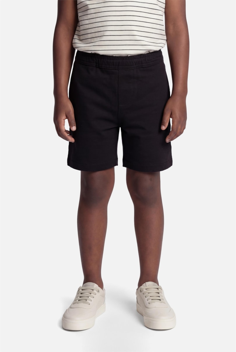 Bermuda Chino Infantil Elastico Knit Preto