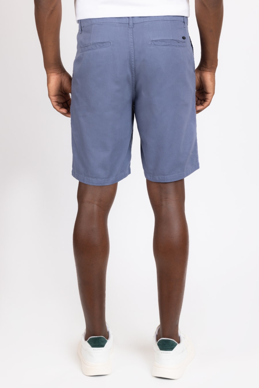 Bermuda Chino Maquinetada Azul Índigo — foto 3 de 3