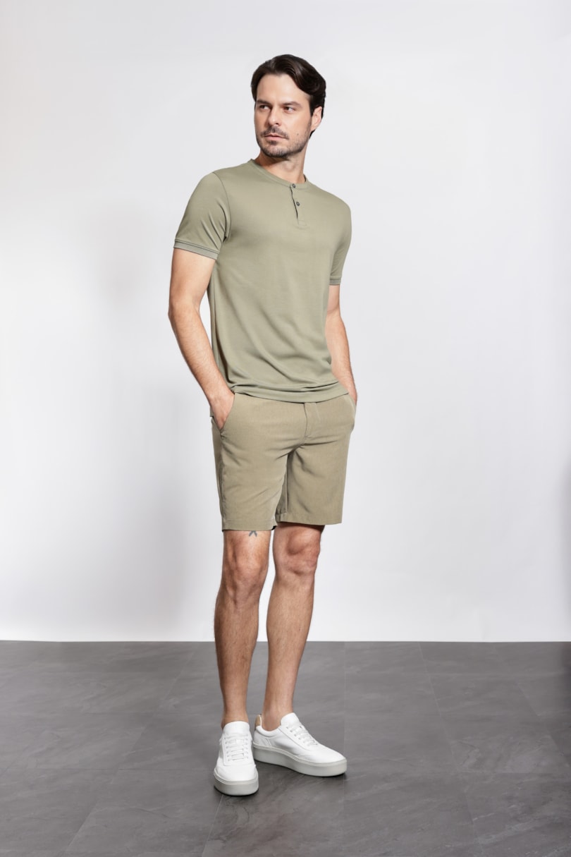 Bermuda Chino Moovex Mescla Verde Pistache