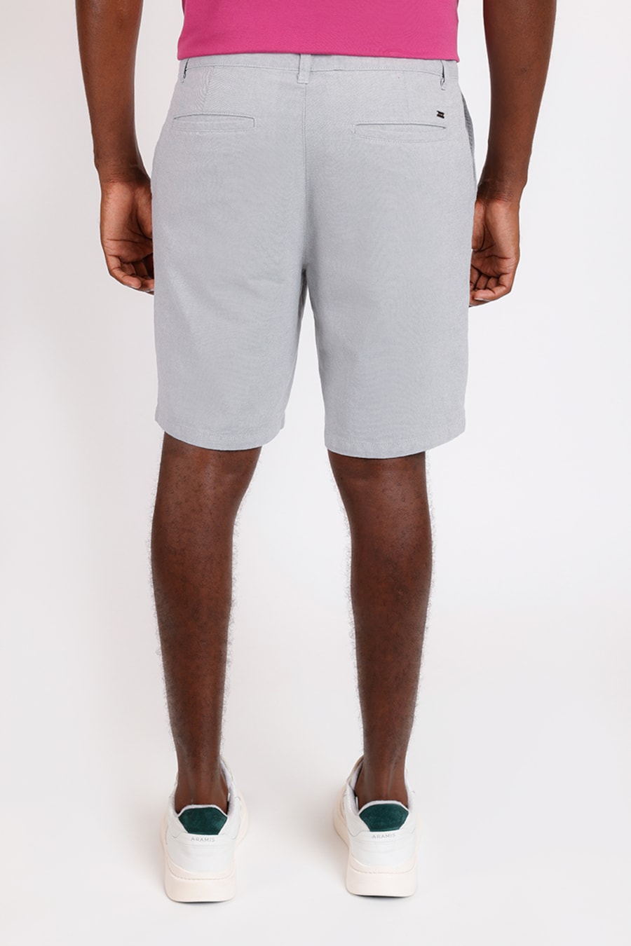 Bermuda Chino Oxford Out (Pa) Cinza — foto 5 de 5
