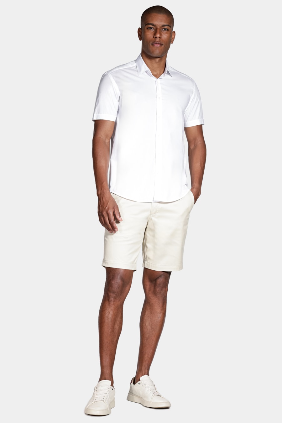 Bermuda Chino Premium Touch Moovex Amendoa — foto 2 de 6