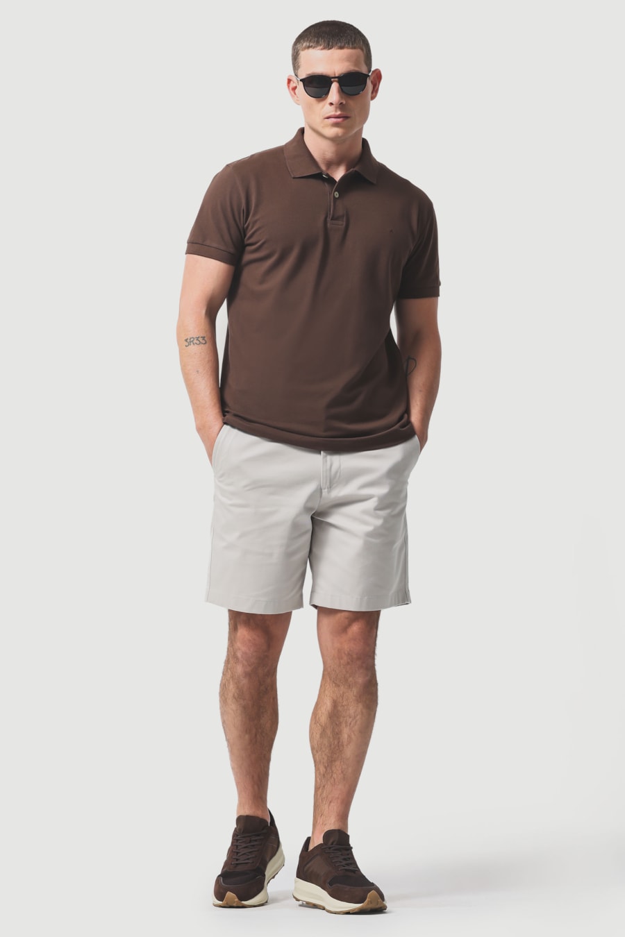 Bermuda Chino Premium Touch Moovex Areia 118 — foto 2 de 6