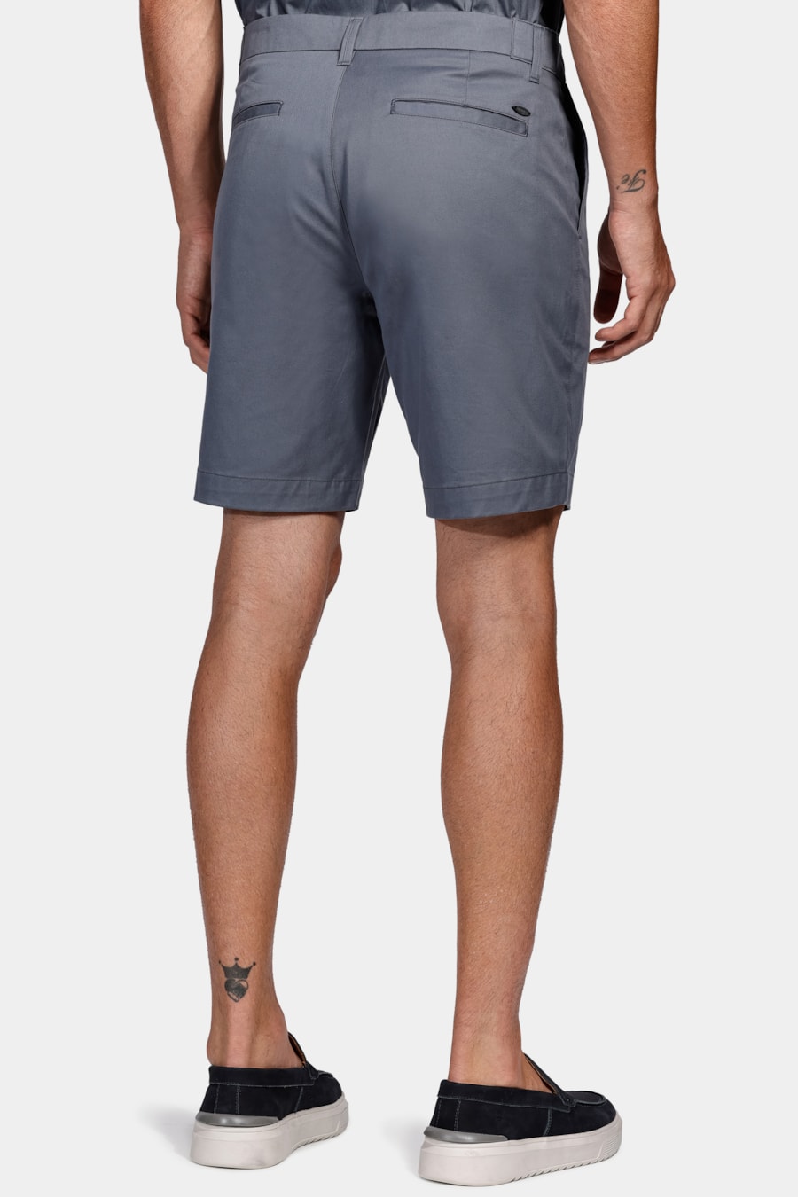 Bermuda Chino Premium Touch Moovex Azul Aluminio — foto 4 de 4