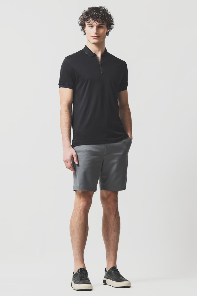 Bermuda Chino Premium Touch Moovexx Cinza Escuro