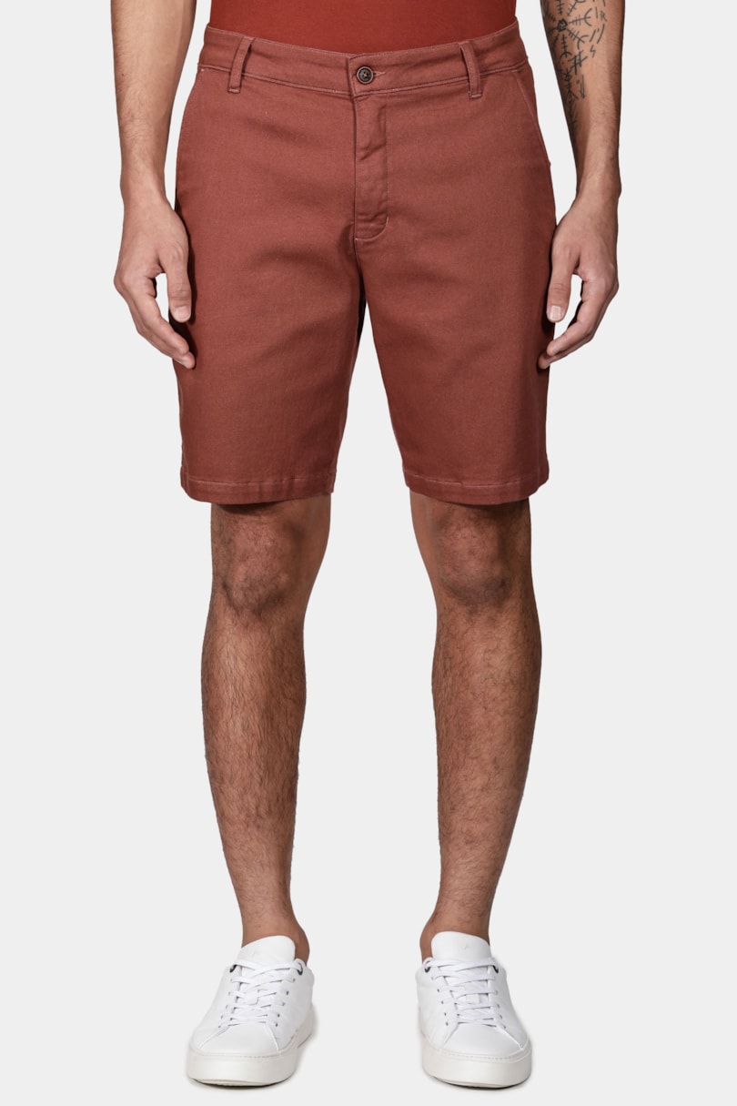 Bermuda Chino Sarja Moletom Out (Pa) Tijolo