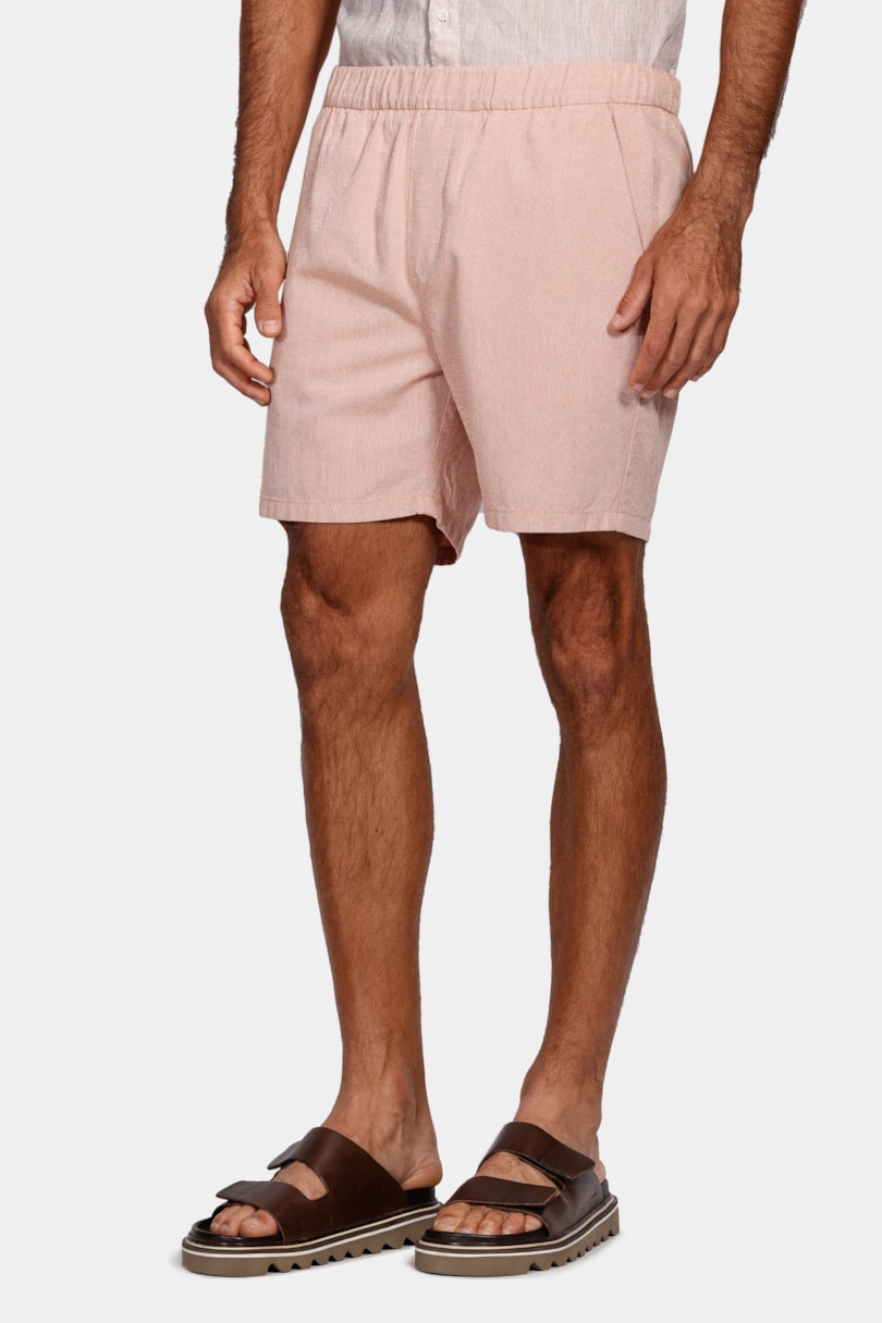 Bermuda Com Elástico Color Laranja Ferrugem