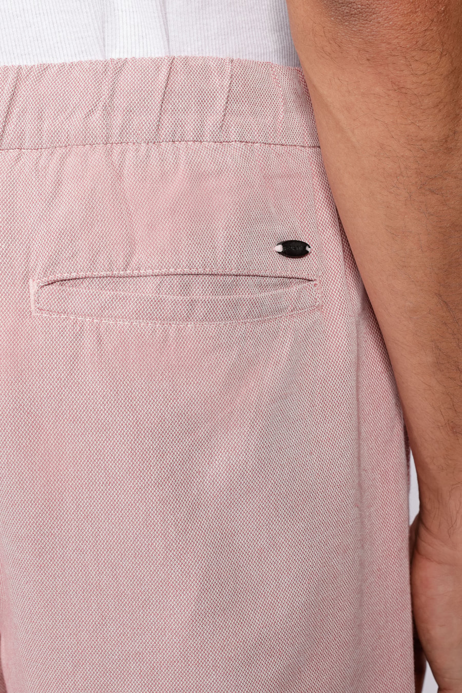Bermuda Com Elástico Color Rosa Médio — foto 4 de 5