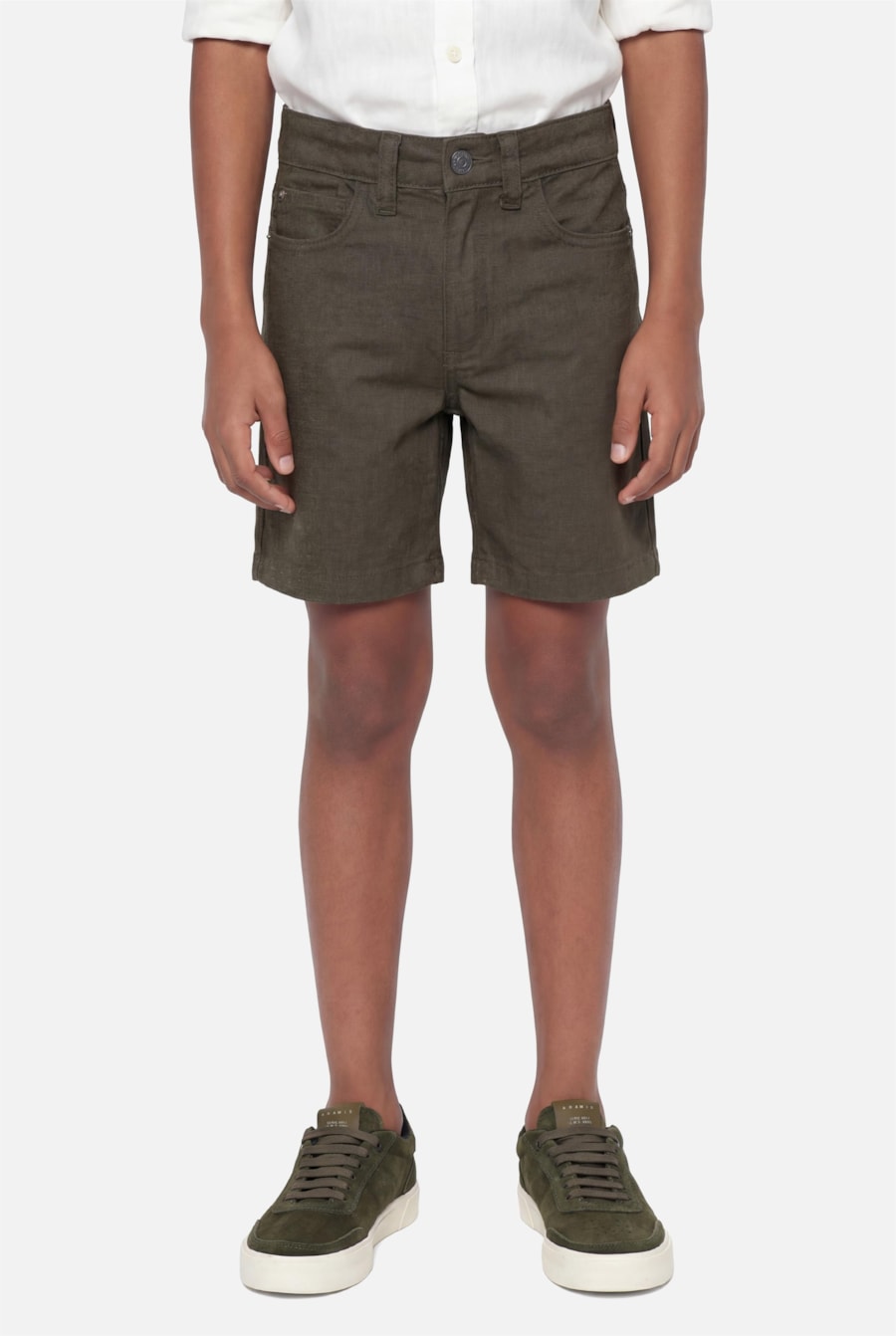 Bermuda Five Pockets Moline Infantil Verde — foto 1 de 4