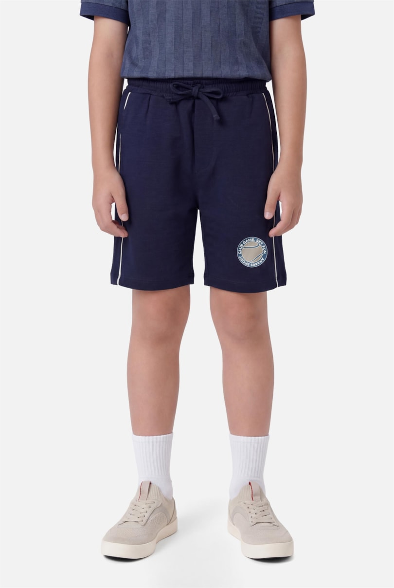 Bermuda Infantil Estampa Sport Marinho