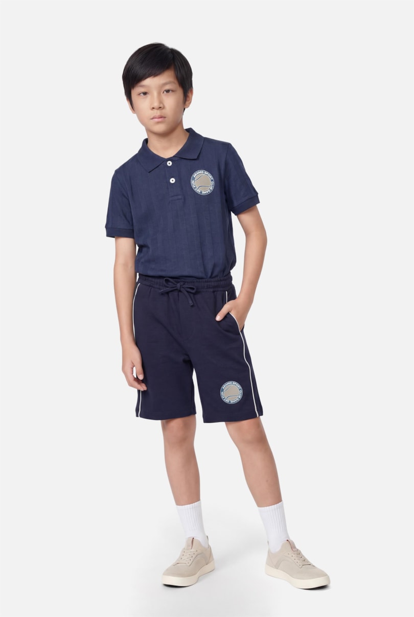 Bermuda Infantil Estampa Sport Marinho