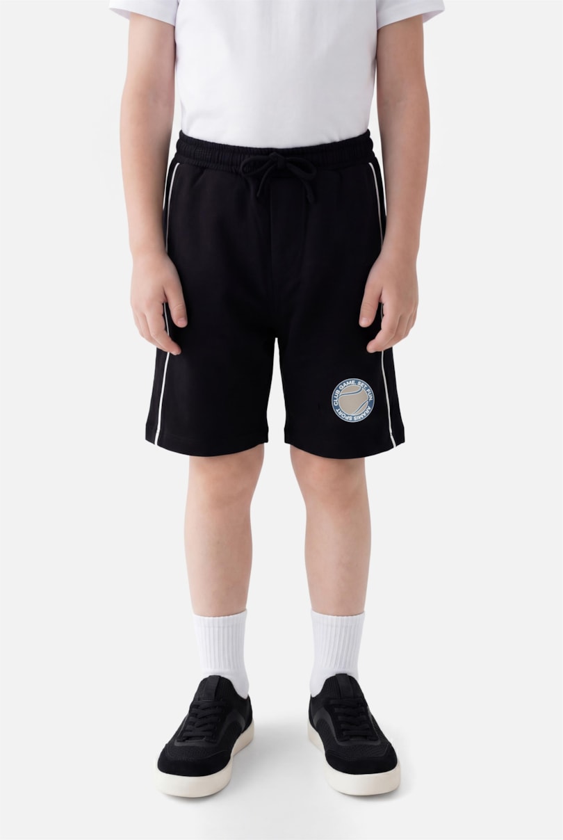 Bermuda Infantil Estampa Sport Preto