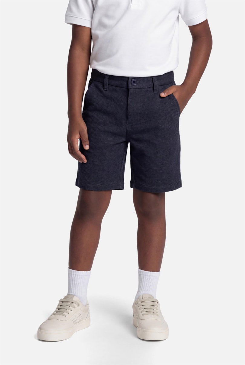 Bermuda Infantil Malha Marinho