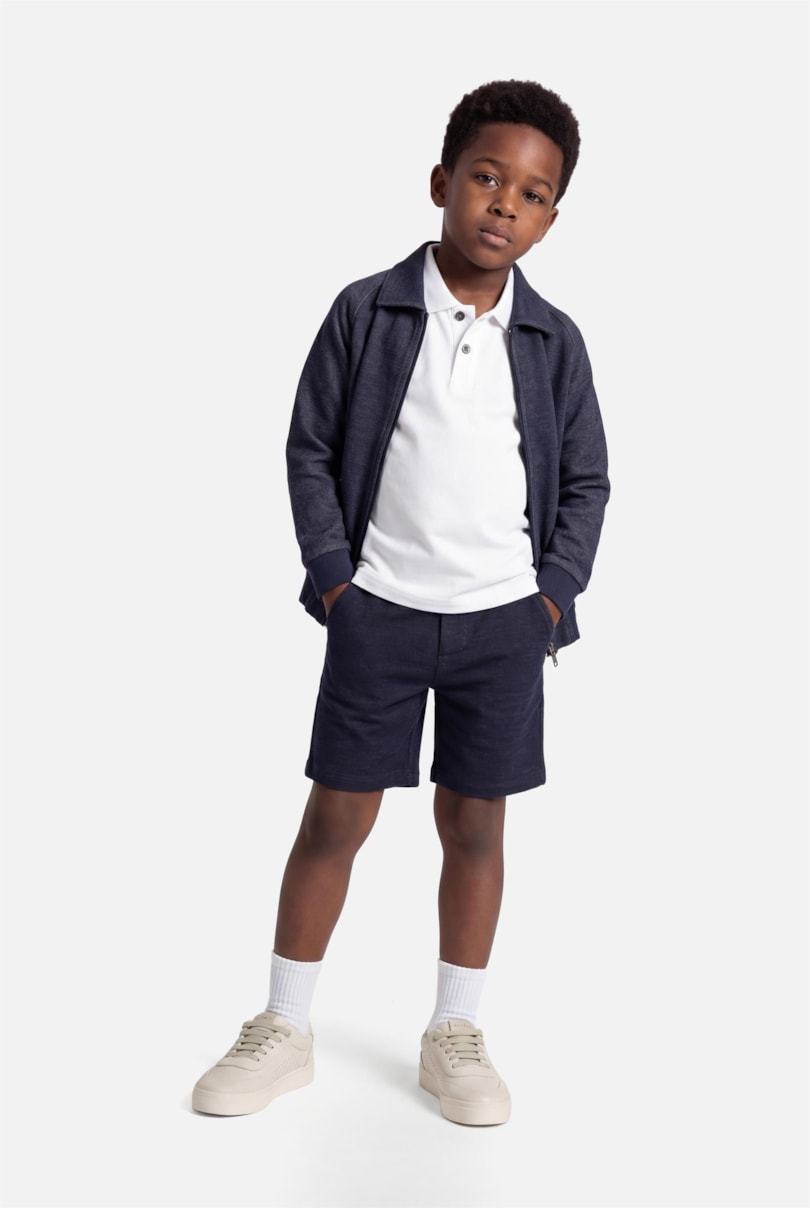 Bermuda Infantil Malha Marinho