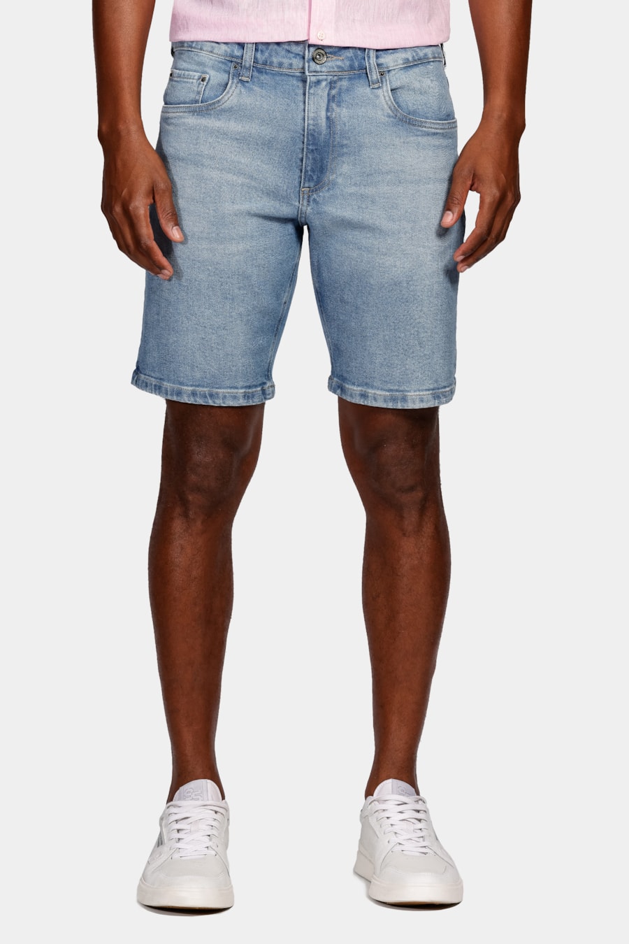 Bermuda Jeans Blue Delave Azul Claro — foto 1 de 5