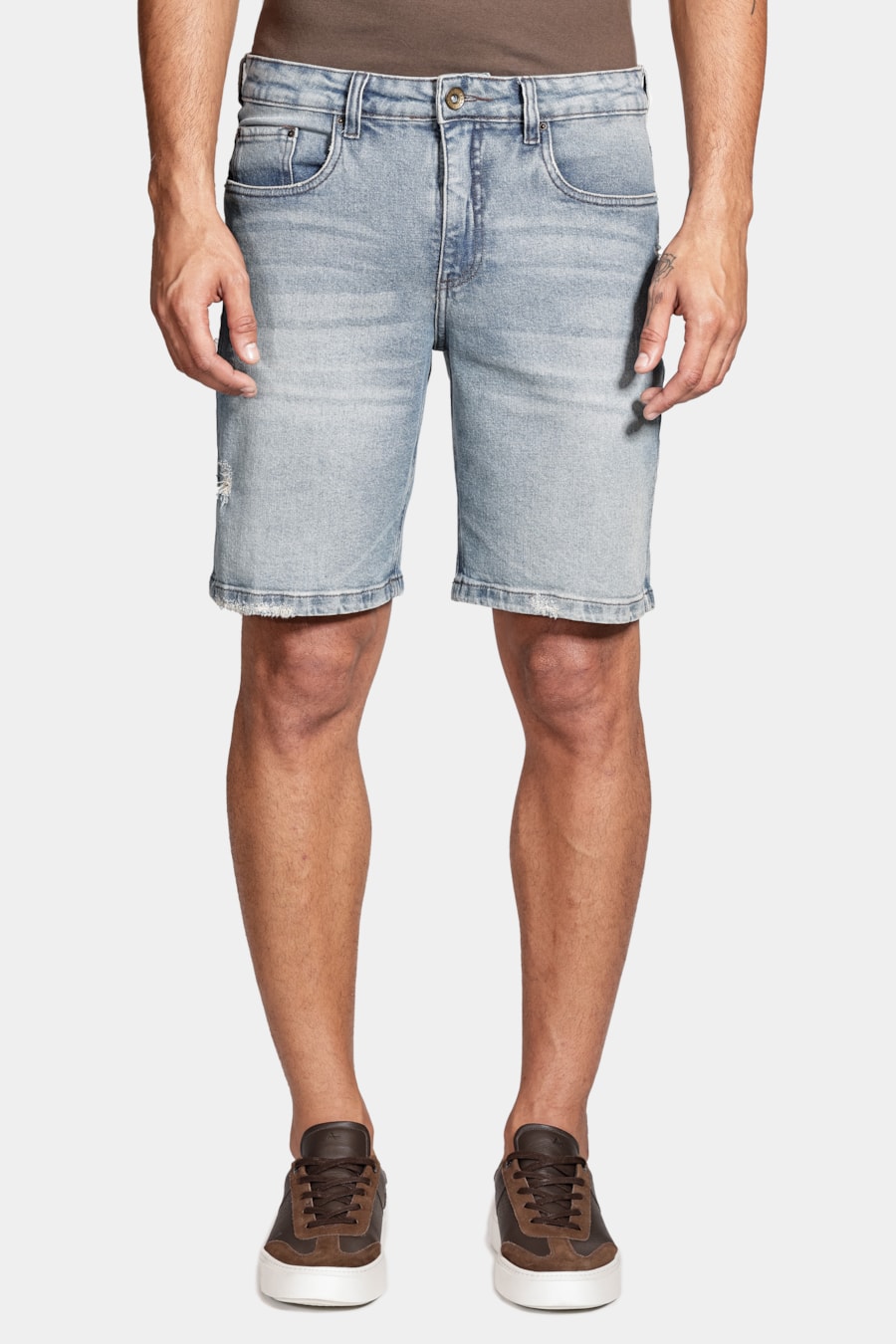 Bermuda Jeans Blue Medio Lavada (Pa) Azul Médio — foto 1 de 5