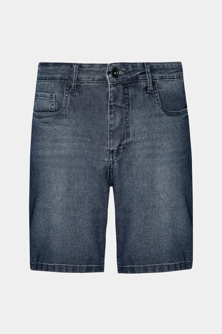Bermuda Jeans Blue Stonada Azul Escuro — foto 4 de 4