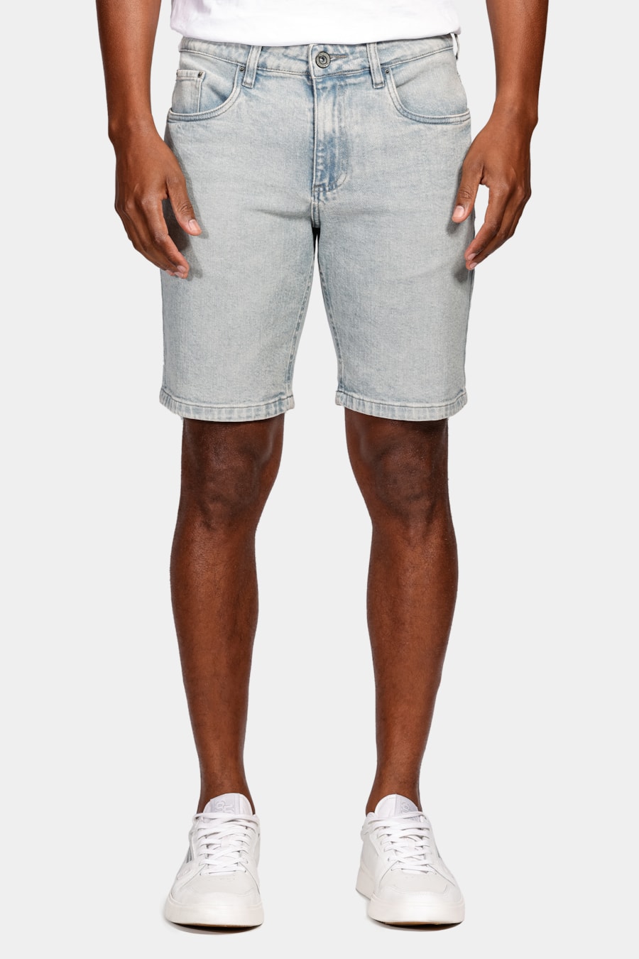 Bermuda Jeans Delave Vintage (Pa) Azul Claro — foto 1 de 5