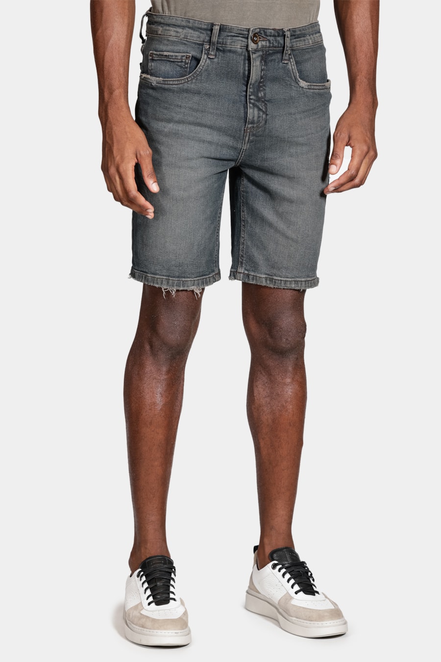 Bermuda Jeans Dirty (Pa) Azul Escuro — foto 1 de 6