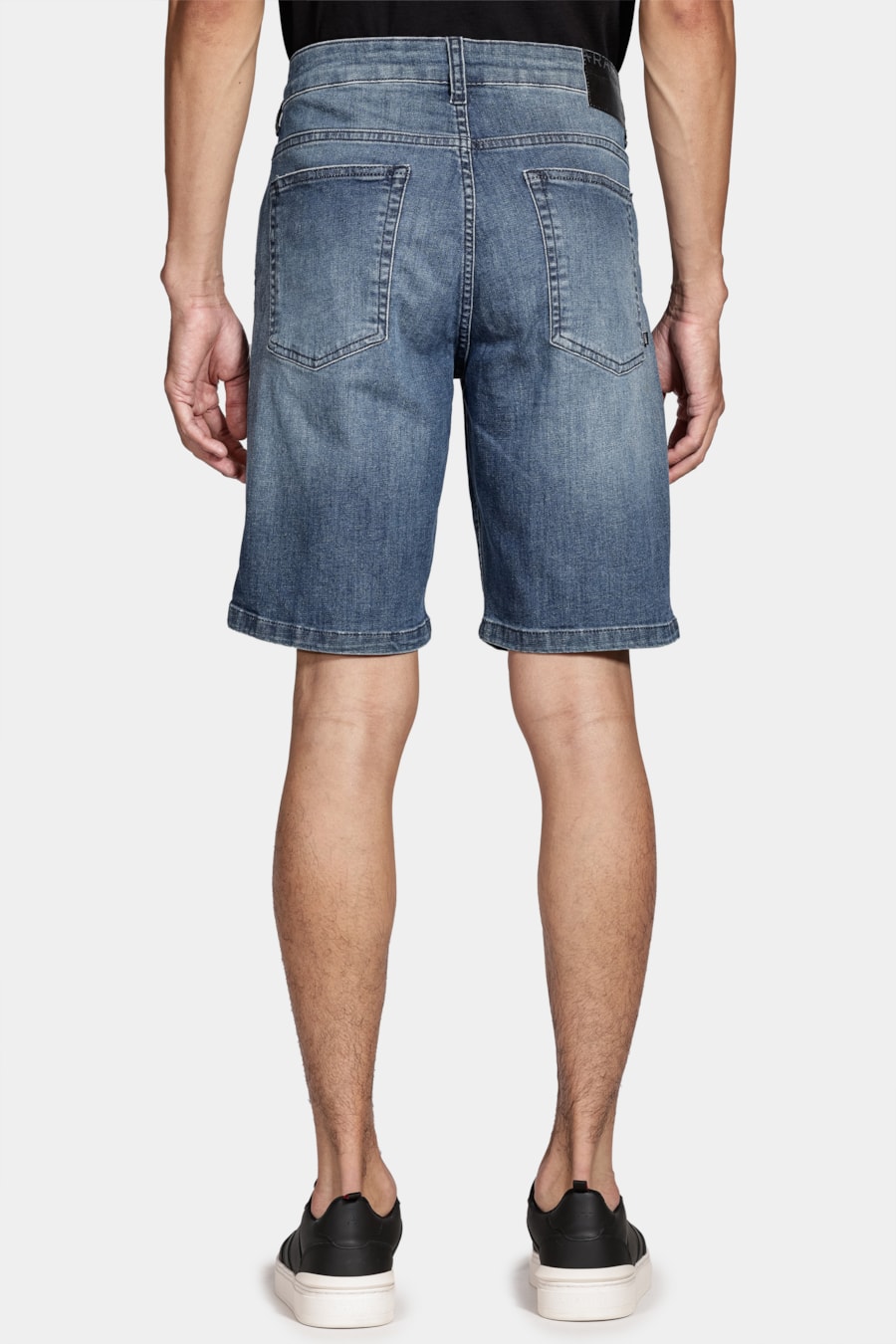 Bermuda Jeans Estonada Azul Escuro — foto 5 de 5