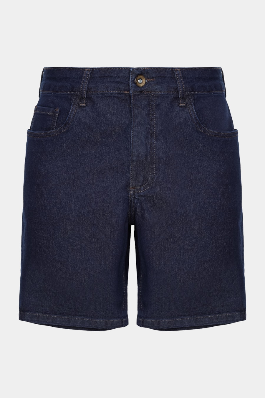 Bermuda Jeans Raw Denim Azul Escuro — foto 6 de 6