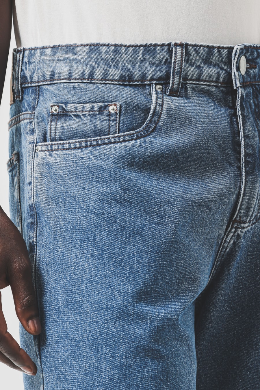 Bermuda Jeans St Five Pockets Azul Claro — foto 3 de 6