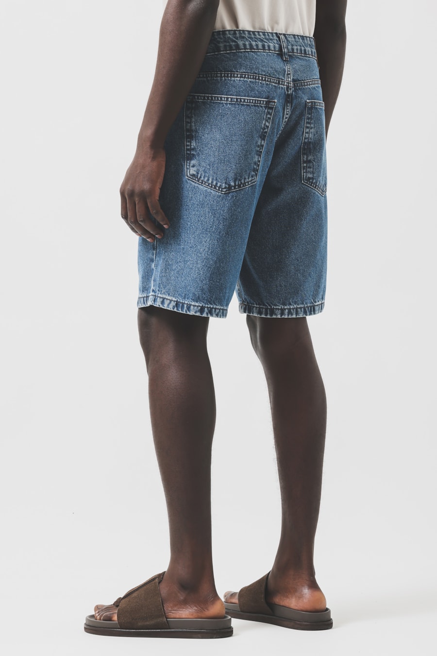 Bermuda Jeans St Five Pockets Azul Claro — foto 5 de 6